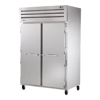 True Manufacturing STG2F-2S-HC Spec Series 2 Section Freezer with Full Height Solid Doors - Aluminum Sides & Interior True Manufacturing STG2F-2S-HC Spec Series 2 Section Freezer with Full Height Solid Doors - Aluminum Sides & Interior
