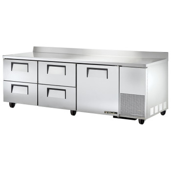 True Manufacturing TWT-93D-4-HC 93" Deep Worktop Refrigerator - 4 Drawers, 1 Door True Manufacturing TWT-93D-4-HC 93" Deep Worktop Refrigerator - 4 Drawers, 1 Door