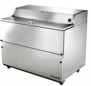 True Manufacturing TMC-58-S-HC Milk Cooler - 16 Crate Capacity - Stainless Exterior