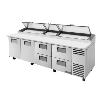 True Manufacturing TPP-AT-119D-4-HC 119" Pizza Prep Table - 4 Drawer & 2 Door True Manufacturing TPP-AT-119D-4-HC 119" Pizza Prep Table - 4 Drawer & 2 Door