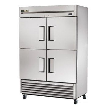 True Manufacturing TS-49-4-HC 2 Section Refrigerator - Half Height Solid Doors - All Stainless True Manufacturing TS-49-4-HC 2 Section Refrigerator - Half Height Solid Doors - All Stainless