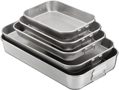 Browne Aluminum Roasting Pan with Handles - 18L x 12W x 2H