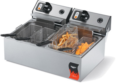 Vollrath 40707 10 lb. Standard Duty Dual Pot Electric Fryer 120v Vollrath 40707 10 lb. Standard Duty Dual Pot Electric Fryer 120v