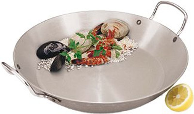 Rosenthal Sambonet Paderno A4172345 Paella Pan 17 3/4" Polished Carbon Steel Rosenthal Sambonet Paderno A4172345 Paella Pan 17 3/4" Polished Carbon Steel