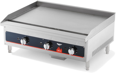 Vollrath 40723 36" Cayenne Gas Flat Top Griddle - Thermostatic Control Vollrath 40723 36" Cayenne Gas Flat Top Griddle - Thermostatic Control