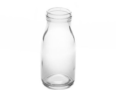 American Metalcraft GMB8 8oz Glass Milk Bottle - Case of 48 American Metalcraft GMB8 8oz Glass Milk Bottle - Case of 48
