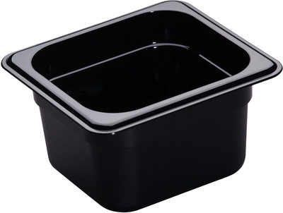 Cambro 64HP110 1/6 Size High Heat X-Pan - 4" Deep - Black Onyx Cambro 64HP110 1/6 Size High Heat X-Pan - 4" Deep - Black Onyx