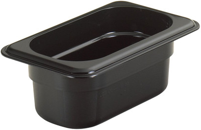Cambro 92HP110 1/9 Size High Heat X-Pan - 2.5" Deep - Black Onyx Cambro 92HP110 1/9 Size High Heat X-Pan - 2.5" Deep - Black Onyx