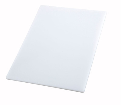 Winco CBWT-1218 12" X 18" White Cutting Board - Poly Winco CBWT-1218 12" X 18" White Cutting Board - Poly
