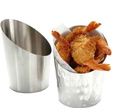 American Metalcraft FFHM45 French Fry Cup - Hammered Finish