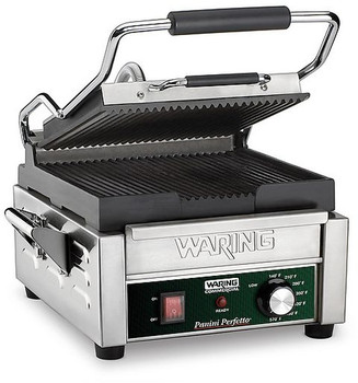 Waring WPG150B Dual Grooved Surface Panini Grill -  9.75 X 9.25 -208V Waring WPG150B Dual Grooved Surface Panini Grill -  9.75 X 9.25 -208V
