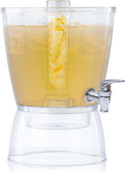 TableCraft PP322FIN 2 Qt. Clear Plastic Beverage Pitcher with Lid - Globe  Equipment Company