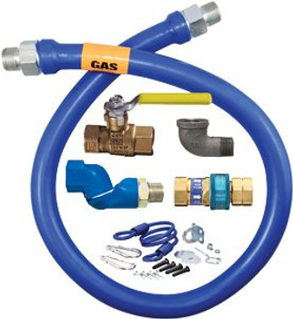 Dormont 1675KITS48 48" x 3/4" Gas Hose w/ Swivel and Quick Disconnect Dormont 1675KITS48 48" x 3/4" Gas Hose w/ Swivel and Quick Disconnect