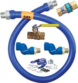 Dormont 1675KIT2S36 36" x 3/4" Gas Hose w/ Dual Swivel Max for Movable Equipment Dormont 1675KIT2S36 36" x 3/4" Gas Hose w/ Dual Swivel Max for Movable Equipment