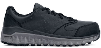 Mozo 78079 The Bridgetown Aluminum Toe Slip Resistant Men's Shoe in Black and Gray Mozo 78079 The Bridgetown Aluminum Toe Slip Resistant Men's Shoe in Black and Gray
