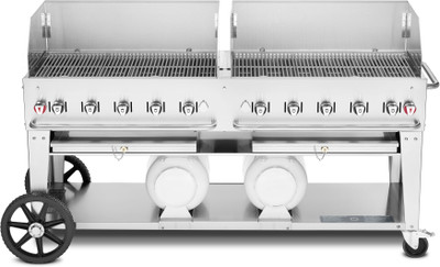 Crown Verity CV-CCB-72WGP 72"  Club Series Mobile Grill with Wind Protection - LP Crown Verity CV-CCB-72WGP 72"  Club Series Mobile Grill with Wind Protection - LP