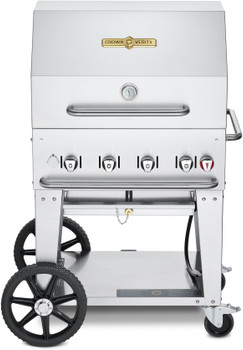 Crown Verity CV-MCB-30RDP-LP 28" Outdoor Mobile Grill with Dome - LP Gas Crown Verity CV-MCB-30RDP-LP 28" Outdoor Mobile Grill with Dome - LP Gas