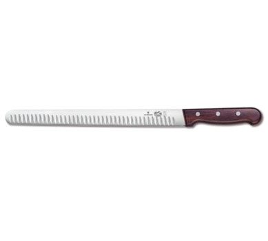 Victorinox 5.4220.30 12" Slicing Knife with Granton Edge - Rosewood Handle Victorinox 5.4220.30 12" Slicing Knife with Granton Edge - Rosewood Handle