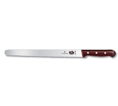 Victorinox 5.4230.30 12" Slicing Knife - Serrated Edge - Rosewood Victorinox 5.4230.30 12" Slicing Knife - Serrated Edge - Rosewood