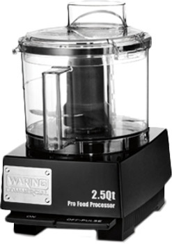 Waring WFP16SCD Dice Combination Food Processor with 4 Qt. Clear Bowl,  Continuous Feed Attachment, and 3