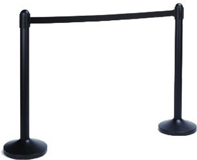 American Metalcraft RSBPBL Retractable Crowd Control Stanchion - Black American Metalcraft RSBPBL Retractable Crowd Control Stanchion - Black