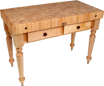 John Boos CUCR04 30" X 24" Butcher Block Work Table John Boos CUCR04 30" X 24" Butcher Block Work Table