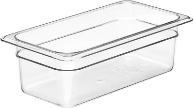 Cambro 34CW135 1/3 Size Food Storage Pan 4" Deep - Clear Cambro 34CW135 1/3 Size Food Storage Pan 4" Deep - Clear