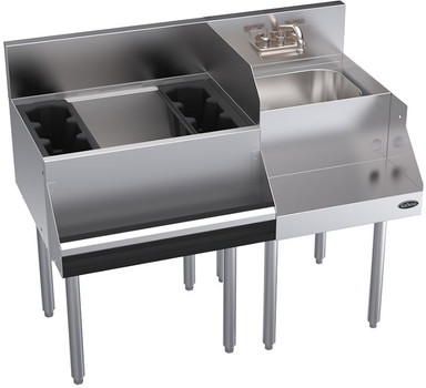 Krowne KR24-W42L-10 Blender and Bar Workstation with Left Ice Bin - 42" Krowne KR24-W42L-10 Blender and Bar Workstation with Left Ice Bin - 42"