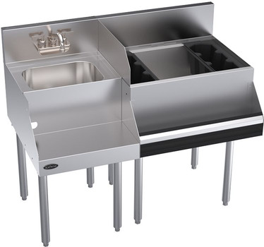Krowne KR24-W42R-10 Blender and Bar Workstation with Right Ice Bin - 42" Krowne KR24-W42R-10 Blender and Bar Workstation with Right Ice Bin - 42"