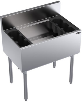 Krowne KR19-30-10 Ice Bin with Bottle Racks - 30" Krowne KR19-30-10 Ice Bin with Bottle Racks - 30"