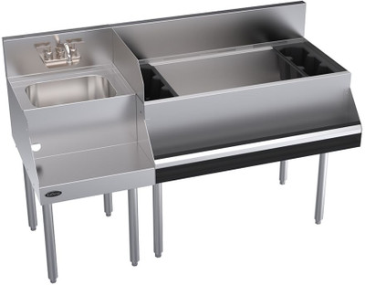 Krowne KR24-W54R-10 Blender and Bar Workstation with Right Ice Bin - 54" Krowne KR24-W54R-10 Blender and Bar Workstation with Right Ice Bin - 54"