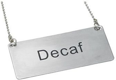 Winco SGN-202 Decaf Beverage Chain Sign Winco SGN-202 Decaf Beverage Chain Sign