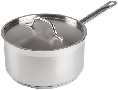 Winco SSSP-6 6 Qt Round Sauce Pan Winco SSSP-6 6 Qt Round Sauce Pan