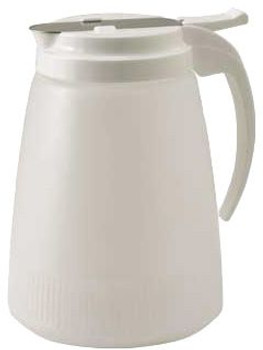 Winco PSUD-48 48oz Syrup Dispenser with Stainless Slide Cover Winco PSUD-48 48oz Syrup Dispenser with Stainless Slide Cover