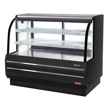 Turbo Air TCGB-60DR-W(B) 60" Non- Refrigerated Bakery Case, Curved Glass - Display Case Series