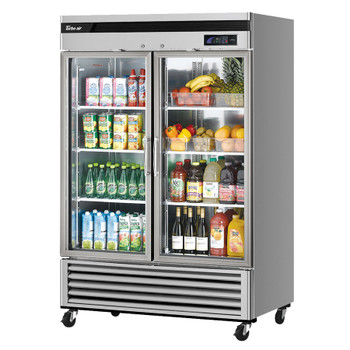 Turbo Air TSR-49GSD-N 2 Section Refrigerated Merchandiser - 44.14 Cu. Ft. - Super Deluxe Series Turbo Air TSR-49GSD-N 2 Section Refrigerated Merchandiser - 44.14 Cu. Ft. - Super Deluxe Series
