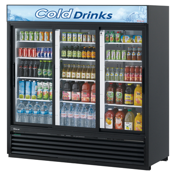 Turbo Air TGM-69RB-N 3 Section Refrigerated Merchandiser, 61.83 Cu. Ft.