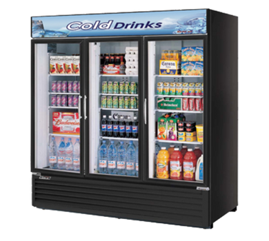 Turbo Air TGM-72RSB-N 3 Section Refrigerated Merchandiser, 67.98 Cu. Ft.