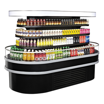 Turbo Air TIOM-48RSRB-N Self- Serve Island Display - 28.8 Cu. Ft. - Self Serve Merchandiser Series Turbo Air TIOM-48RSRB-N Self- Serve Island Display - 28.8 Cu. Ft. - Self Serve Merchandiser Series