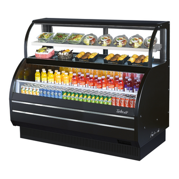 Turbo Air TOM-W-60SB-N Open Display Merchandiser Combo Case -7.0 Top / 10.7 Bottom Cu. Ft. Turbo Air TOM-W-60SB-N Open Display Merchandiser Combo Case -7.0 Top / 10.7 Bottom Cu. Ft.
