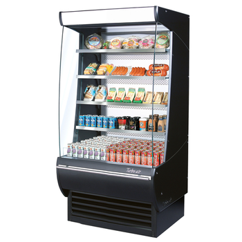 Turbo Air TOM-36DXB-N Vertical, Extra Deep Open Display Merchandiser - 17.1 Cu. Ft.