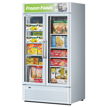 Turbo Air TGF-35SD-N 2 Section Merchandiser Freezer 28.44 Cu. Ft. - Super Deluxe Series