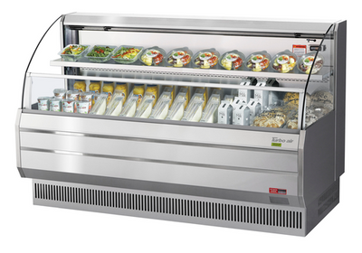 Turbo Air TOM-75LS-N Horizontal Open Display Merchandiser - Low-Profile -14.8 Cu. Ft. Turbo Air TOM-75LS-N Horizontal Open Display Merchandiser - Low-Profile -14.8 Cu. Ft.