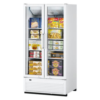 Turbo Air TGF-35SDH-N 2 Section Merchandiser Freezer 30.9 Cu. Ft. - Super Deluxe Series