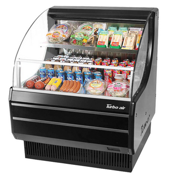 Turbo Air TOM-30LB-N Horizontal Open Display Merchandiser Low - Profile - 5.1 Cu. Ft. Turbo Air TOM-30LB-N Horizontal Open Display Merchandiser Low - Profile - 5.1 Cu. Ft.