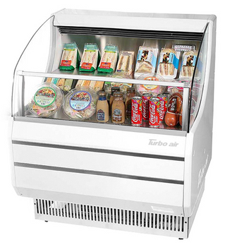 Turbo Air TOM-30SW-N Horizontal Open Display Merchandiser - Slim- Line - 4.7 Cu. Ft. Turbo Air TOM-30SW-N Horizontal Open Display Merchandiser - Slim- Line - 4.7 Cu. Ft.