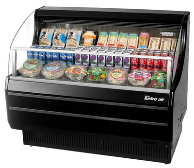 Turbo Air TOM-50SW-N Horizontal Open Display Merchandiser - Slim-Line - 8.9 Cu. Ft.