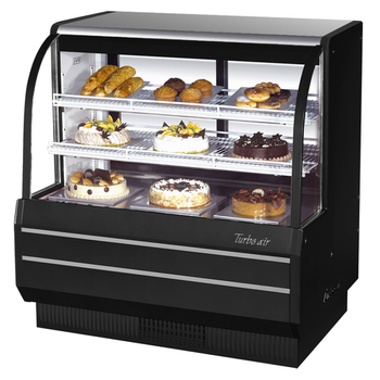 Turbo Air TCGB-48-W(B)-N 48" Refrigerated Bakery Display Case, Curved Glass -Display Case Series Turbo Air TCGB-48-W(B)-N 48" Refrigerated Bakery Display Case, Curved Glass -Display Case Series