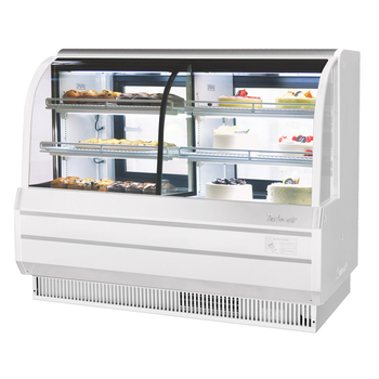 Turbo Air TCGB-72CO-W(B)-N 72" Combi Dry & Refrigerated Bakery Case, Curved Glass - Display Case Series Turbo Air TCGB-72CO-W(B)-N 72" Combi Dry & Refrigerated Bakery Case, Curved Glass - Display Case Series