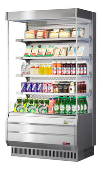 Turbo Air TOM-40S-N Vertical Open Display Merchandiser - Full-Height - 14.4 Cu. Ft. Turbo Air TOM-40S-N Vertical Open Display Merchandiser - Full-Height - 14.4 Cu. Ft.